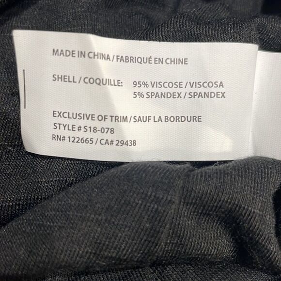 Anama Evereve Twisted Back Side Slits Maxi Black Dress Size‎ L NEW Beachy - Picture 10 of 10